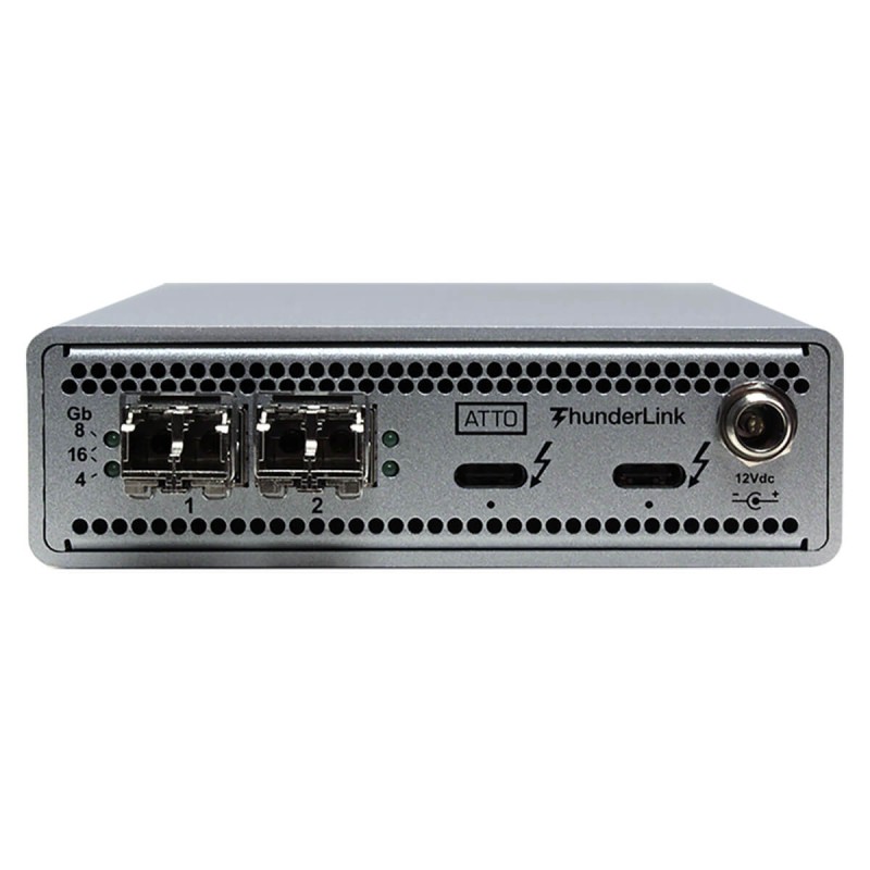 ATTO ThunderLink FC-3162 with Dual 16Gb FC inc. Optical SFP+ LC LR Single Mode