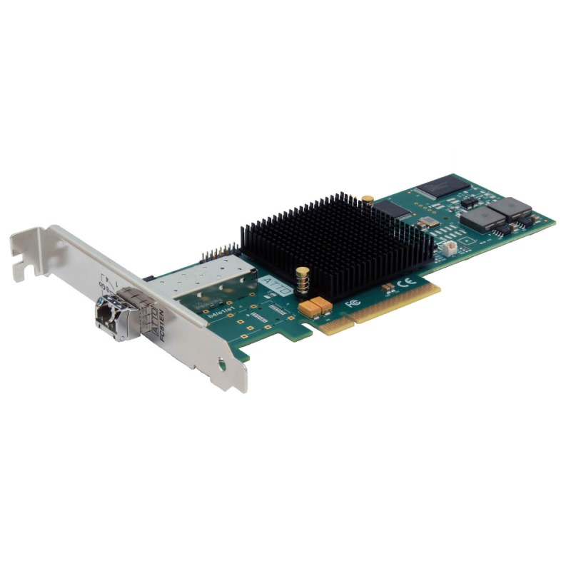 ATTO Celerity FC-81EN 8Gb FC 1Ch. PCIe x8 Gen2.0 Optical SFP+ LC Low Profile HBA