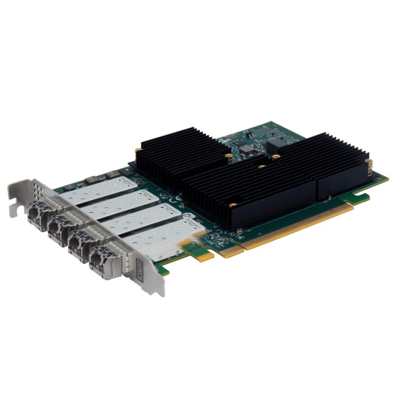 ATTO Celerity FC-324E 32Gb FC 4Ch. PCIe x8 Gen3.0 Optical SFP+ LC Low Profile HBA