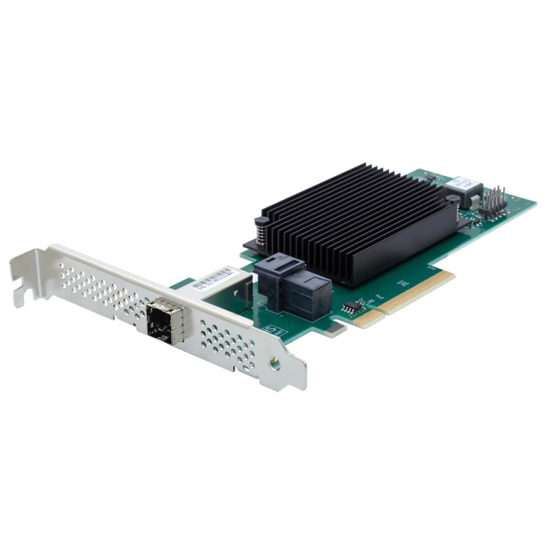 ATTO ExpressSAS H1244GT x8 PCIe Gen4.0 to 12Gb SAS/SATA 4 Int / 4 Ext Port Low Profile