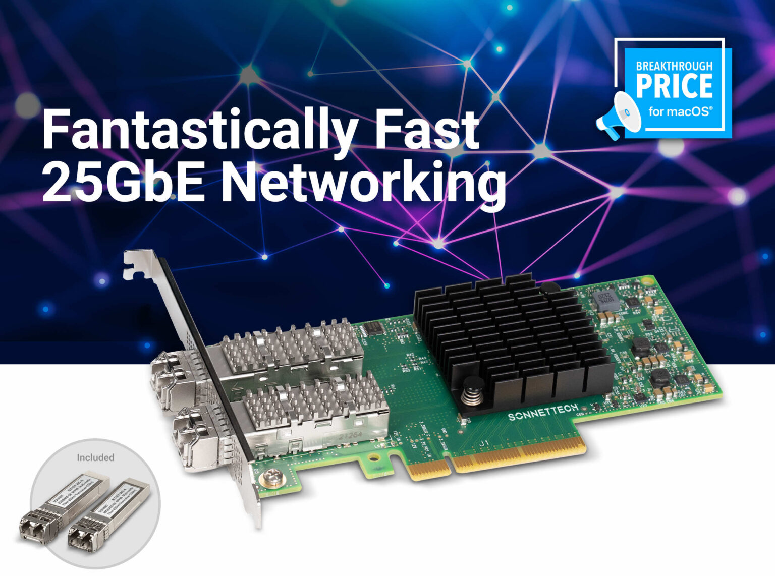 Sonnet Twin25G PCIe Card